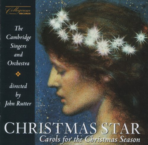 CD cover: woman’s profile with starry halo, text “Christmas Star”.