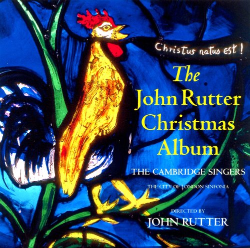 CD cover featuring a stained glass rooster against a blue background with yellow text.