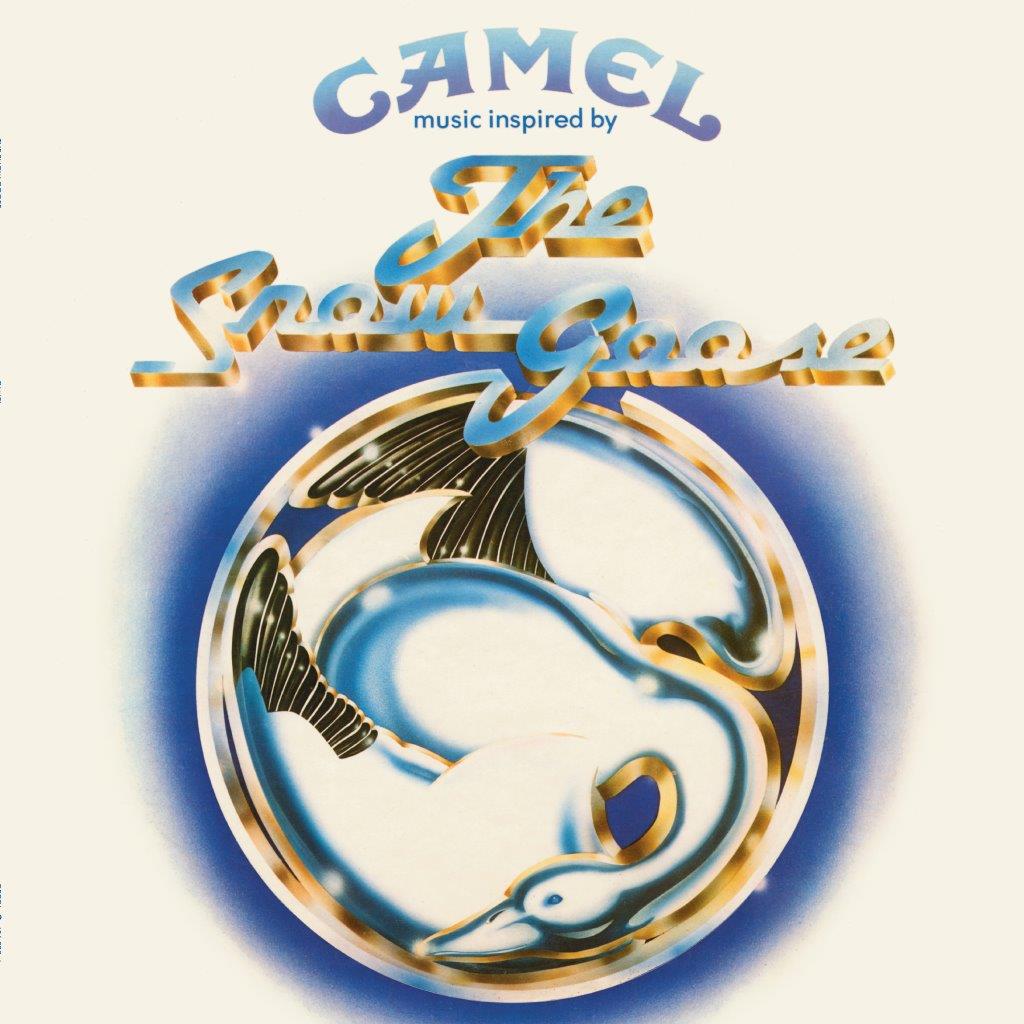 Album cover for Camel’s “The Snow Goose” featuring a white goose in flight.