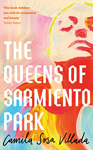 Book cover featuring a colorful, abstract painting of a face and bold white text.
