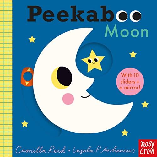 Children’s book cover with a smiling crescent moon and a star.
