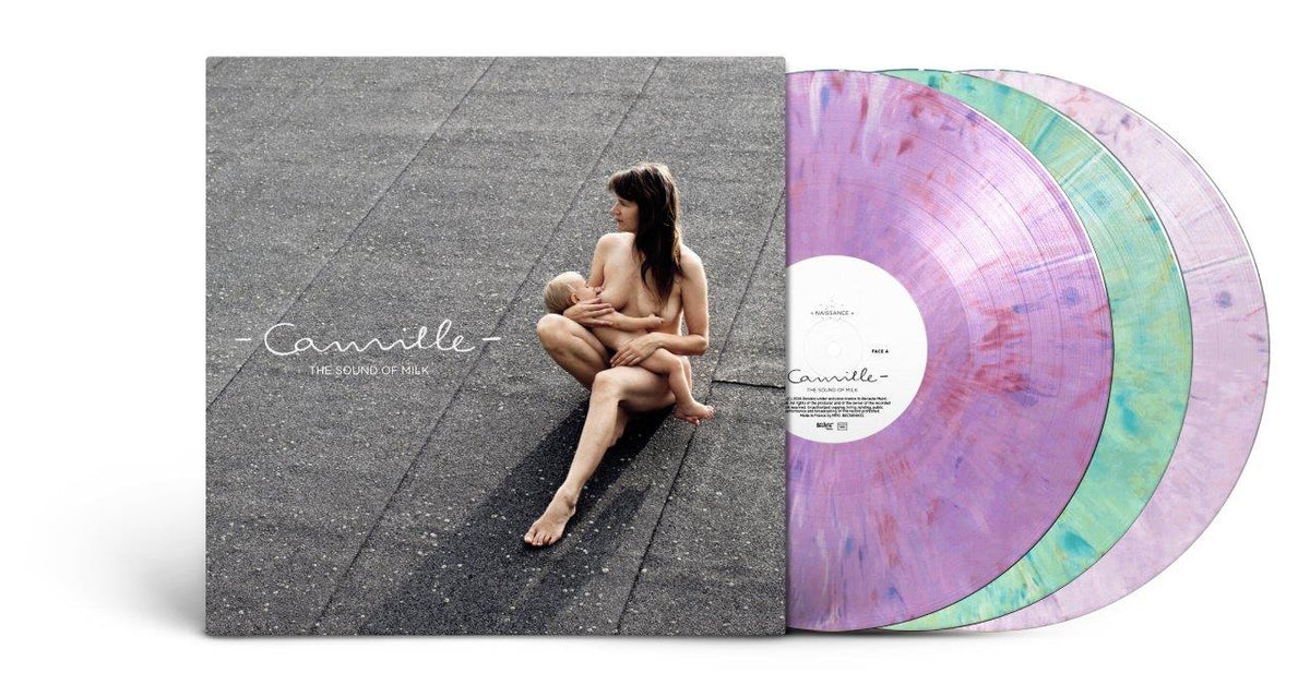 Vinyl 3LP of Camille’s “The Sound Of Milk” with a woman holding a baby.