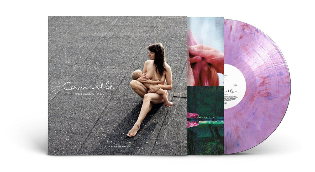 Vinyl record of “Camille - The Sound Of Milk” with a mother and child image.