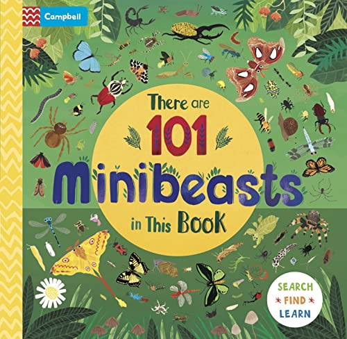 Book cover showing many illustrated insects and spiders on a green background.