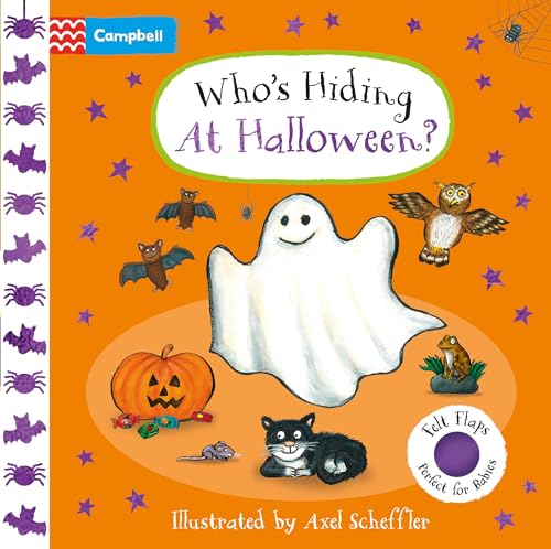 Halloween-themed board book cover with a ghost, pumpkin, and other creatures.