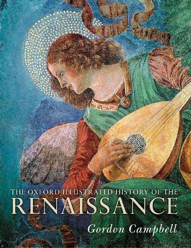 Book cover: Renaissance angel playing a lute, title and author text.