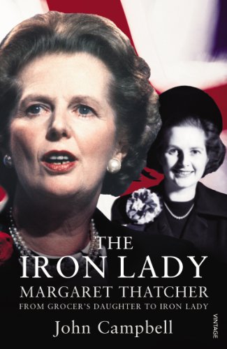 Book cover featuring Margaret Thatcher, a portrait and younger image.