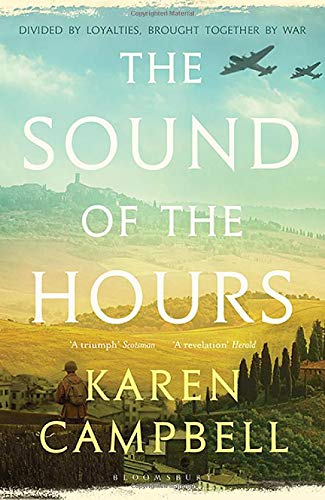 Book cover showing a soldier overlooking a Tuscan landscape with airplanes in the sky.