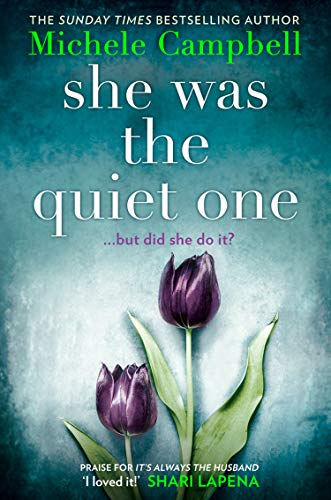 Book cover featuring purple tulips against a blurred teal background.