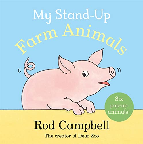 Book cover featuring a pink pig with the title "My Stand-Up Farm Animals".