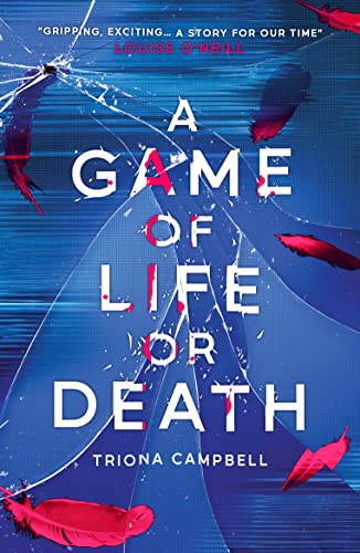 Book cover: “A Game of Life or Death” with cracked glass imagery.