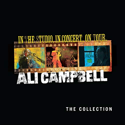 Album cover featuring Ali Campbell with film strip images against a black background.