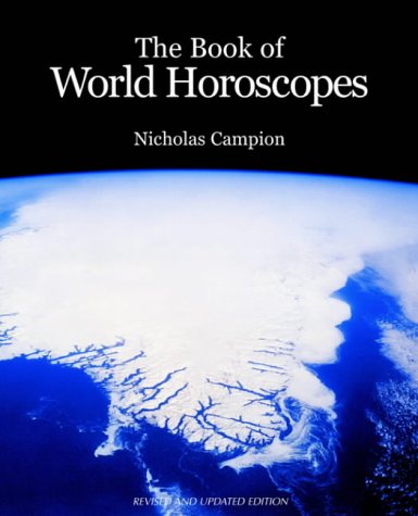 Book cover with Earth image and title "The Book of World Horoscopes.
