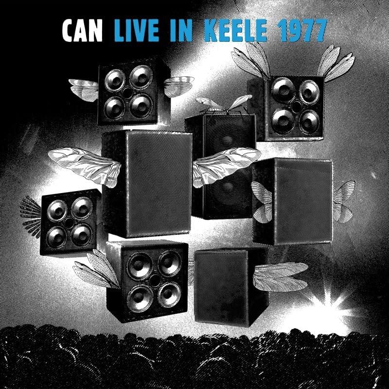 CD case with Can album artwork and track listing for Live In Keele 1977 concert.