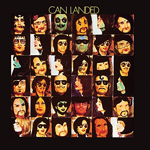 Album cover with a grid of 35 distorted, surreal faces on a black background.