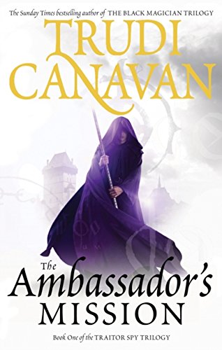 Book cover featuring a cloaked figure in purple holding a staff against a castle.