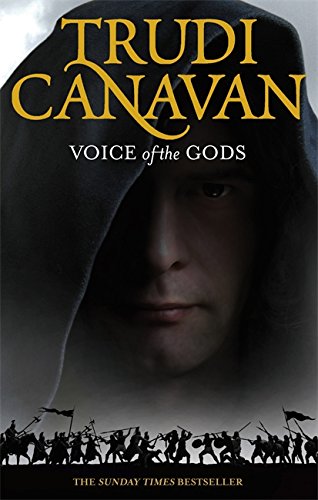 Book cover showing a hooded man's face above a silhouette of a marching army.