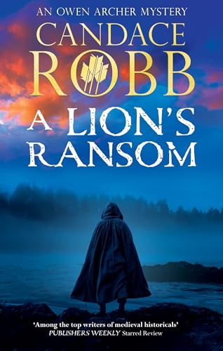 Book cover: hooded figure stands before misty water and stormy sky.