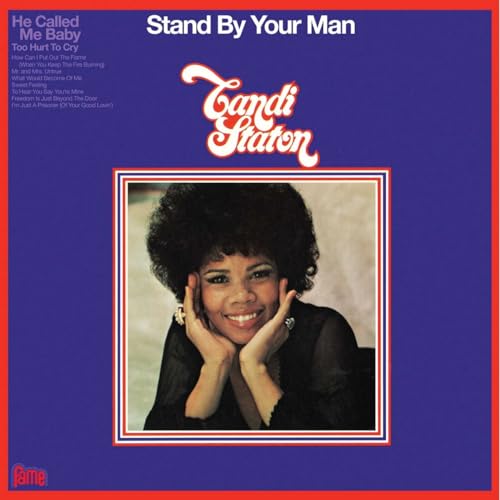 Candi Staton album cover, "Stand By Your Man," featuring a portrait of the artist.