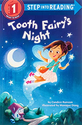 Book cover: Tooth Fairy’s Night, featuring a fairy flying with a wand.