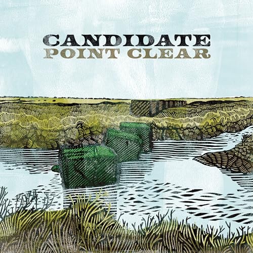 CD cover for “Candidate - Point Clear” with landscape illustration.