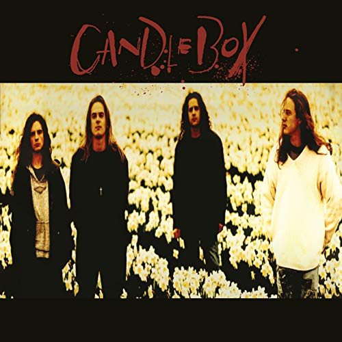 Candlebox album cover featuring a band portrait in a field.