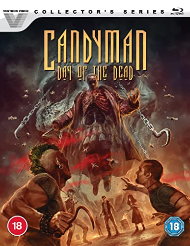 Candyman II: Day of the Dead Blu-ray cover with ghostly figure and people.