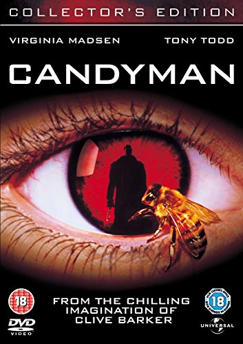 DVD cover art showing a large human eye reflecting a silhouette and a bee.