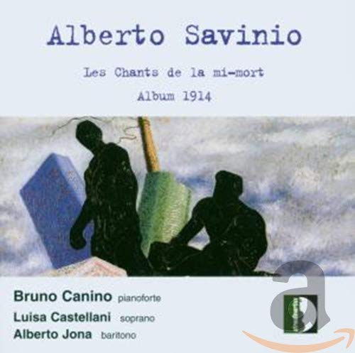 CD cover for Alberto Savinio's "Les Chants de la mi-mort" with figures.