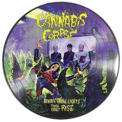 Cannabis Corpse vinyl record with a gruesome, illustrated album cover.