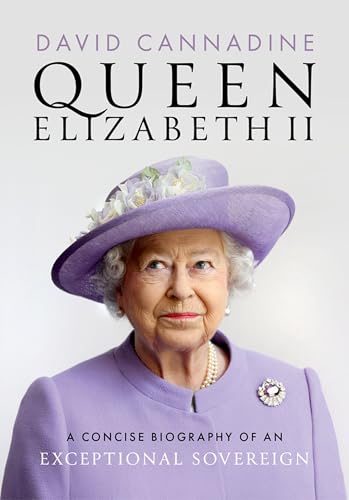 Book cover featuring Queen Elizabeth II in a purple hat and suit.