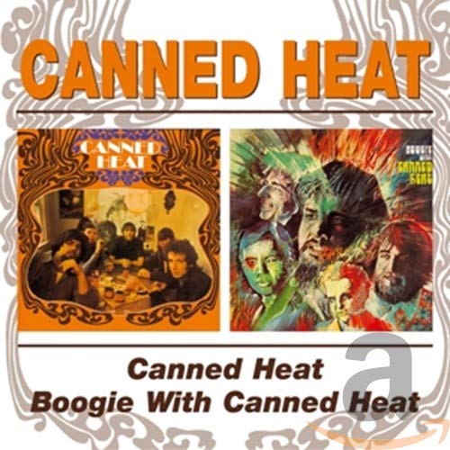 CD cover art featuring two Canned Heat album covers with orange and psychedelic designs.