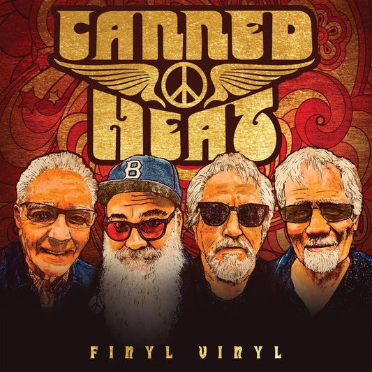 Canned Heat album cover featuring four older men with sunglasses.
