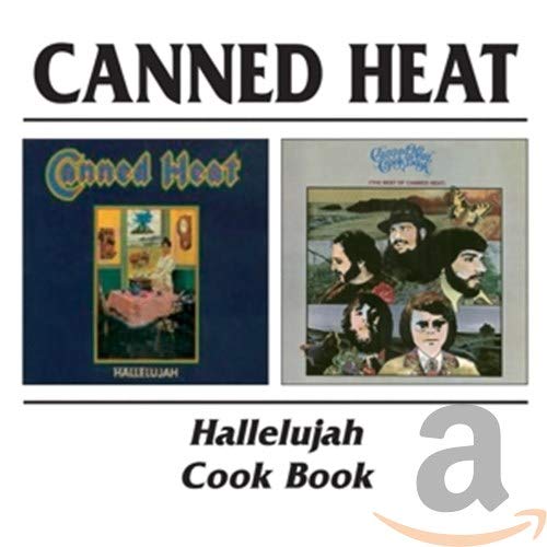 Canned Heat “Hallelujah” cookbook CD with album cover images.