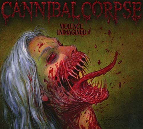 CD cover for Cannibal Corpse’s “Violence Unimagined” with graphic imagery.