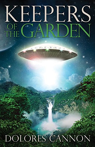 Book cover: UFO over lush, mountainous landscape with title and author name.