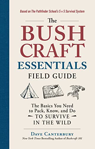 Outdoor guidebook with wilderness survival information and illustrations in a compact paperback format.
