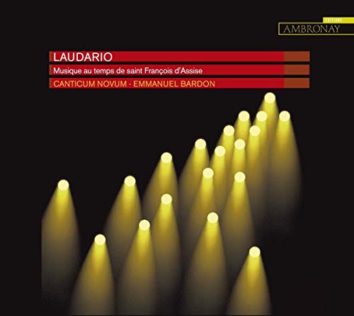 A CD cover featuring yellow spotlights on a black background with red and text overlays.