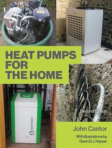 Book cover featuring heat pumps and text: "Heat Pumps for the Home, 2nd Edition.