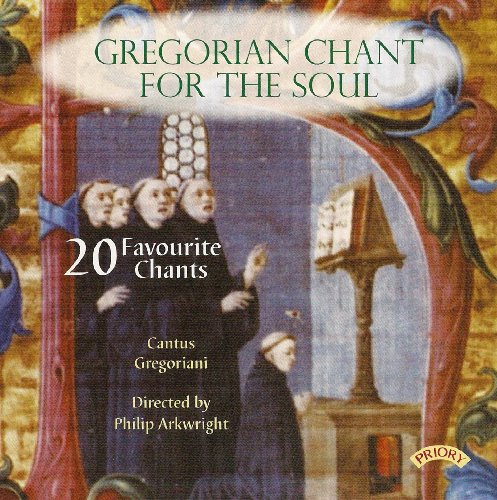 CD cover for "Gregorian Chant For The Soul" with medieval artwork.