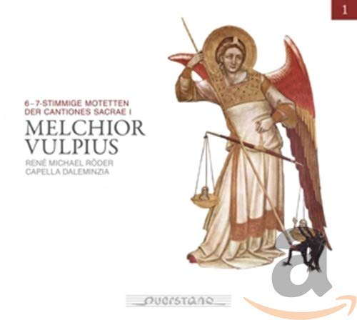 CD cover: Angel with scales, text “Melchior Vulpius” and “Capella Daleminzia”.