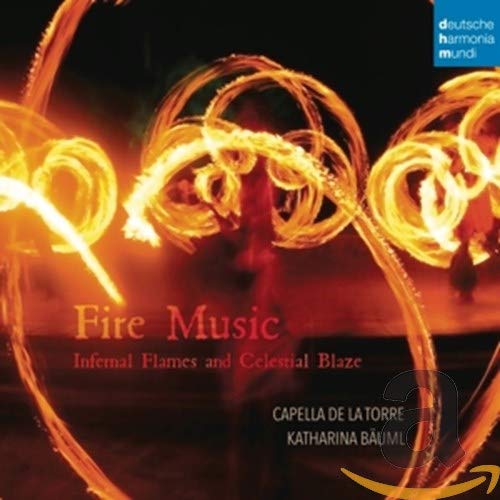 CD cover with swirling fire imagery and text: "Fire Music.