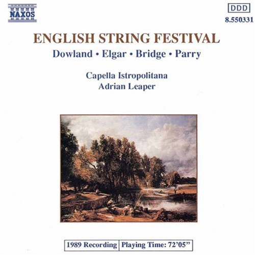 CD cover for "English String Festival" featuring a landscape painting.