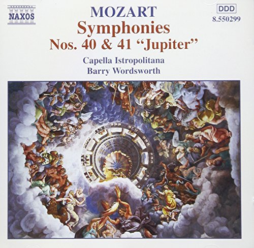 CD cover for Mozart Symphonies 40 & 41, featuring a baroque painting.