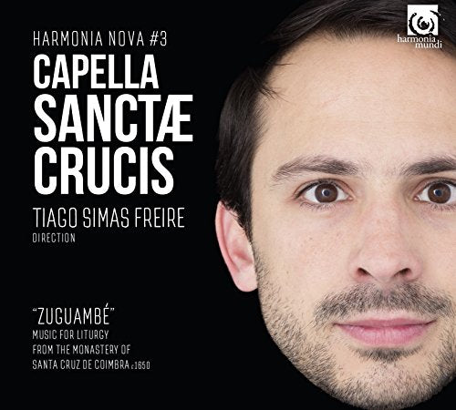 CD cover featuring a close-up of a man's face with text about Capella Sanctae Crucis.