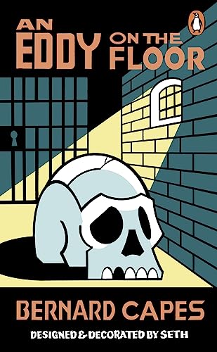 Book cover with a pale skull in a dark, brick-walled room.