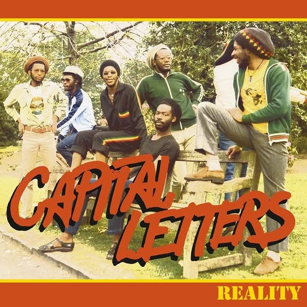Album cover for Capital Letters’ “Reality” featuring a group portrait.
