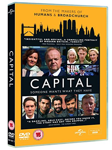 "Yellow DVD case with 'Capital' title and cast images on the cover."