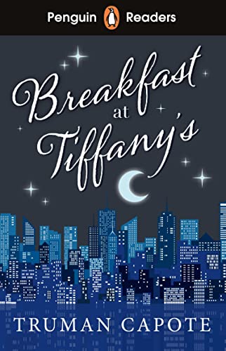 Book cover for Breakfast at Tiffany's by Truman Capote, featuring a city skyline at night.