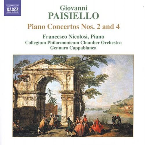 CD cover for Paisello piano concertos with a classical landscape painting.